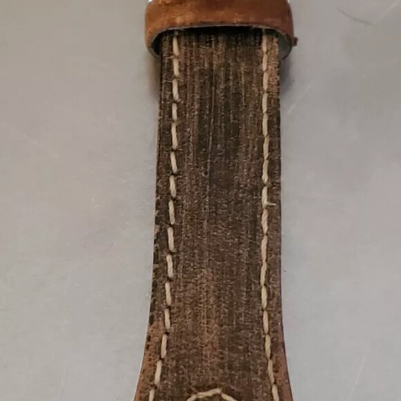 Relic by Fossil Womens watch zr55019 brown leather band silver case silver dial - Picture 8 of 12